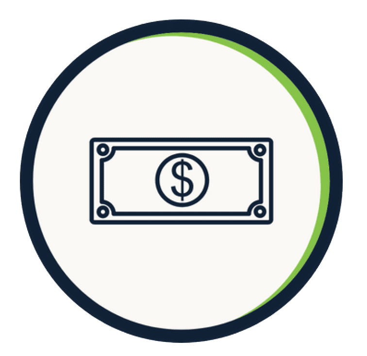 Greenline remodeling Dollar Money Icon